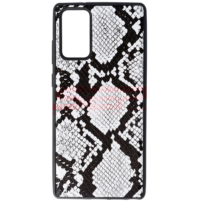 Toc TPU Leather Snake Samsung Galaxy Note 20 5G Silver
