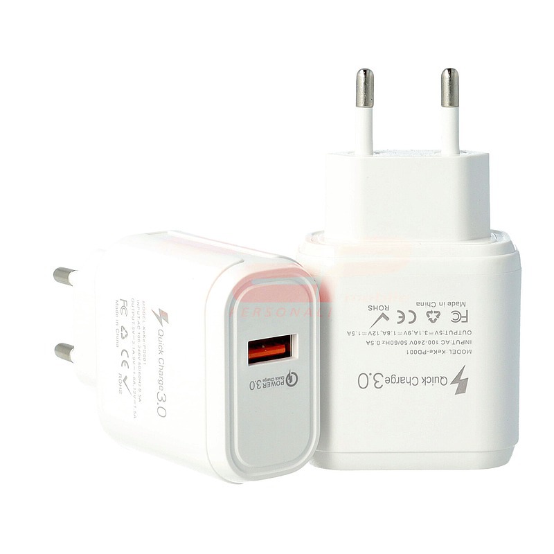 Adaptor priza USB Quick Charge 3.0 15W PD001 WHITE