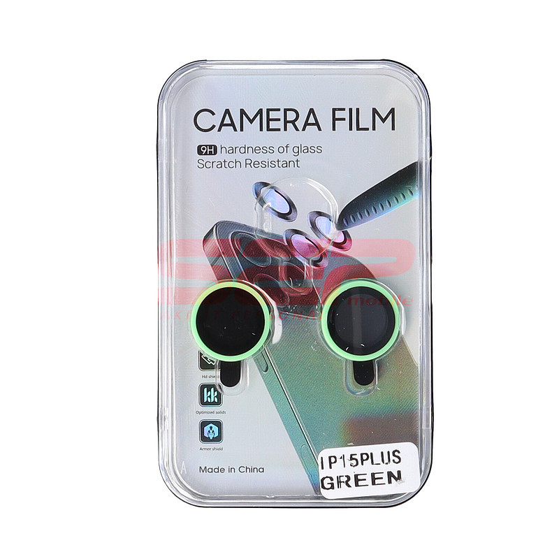 Protectie sticla camera foto Ceramic Apple iPhone 15 Plus Green