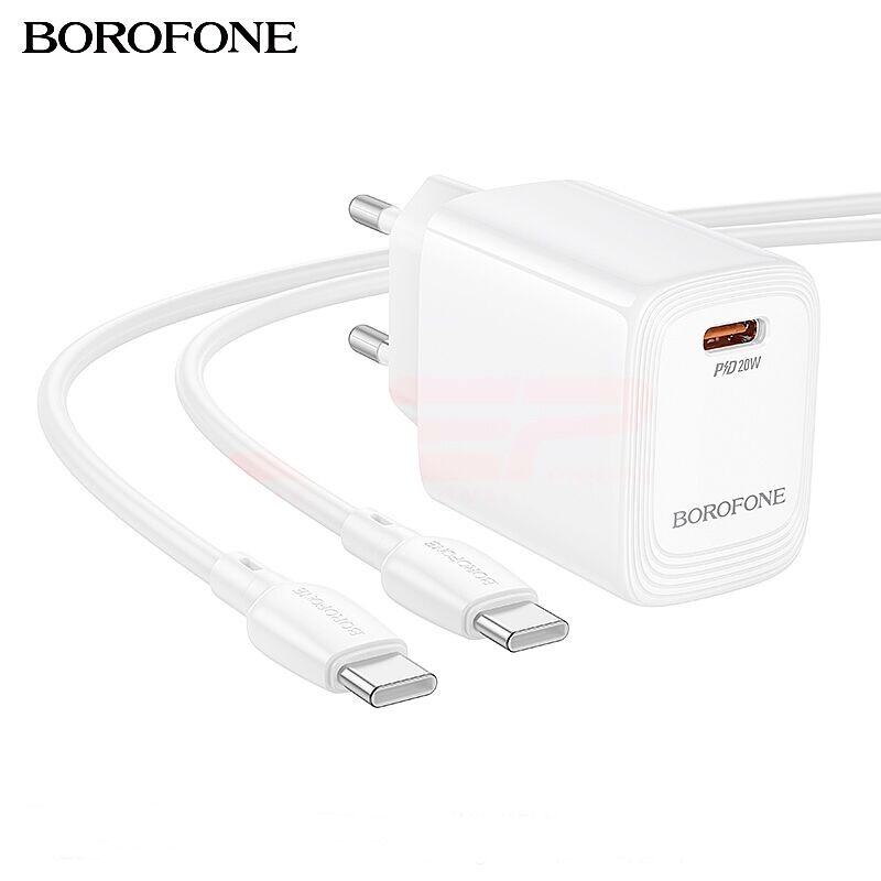 Incarcator retea Fast Charge Type-C - Type-C 20W BOROFONE BN26