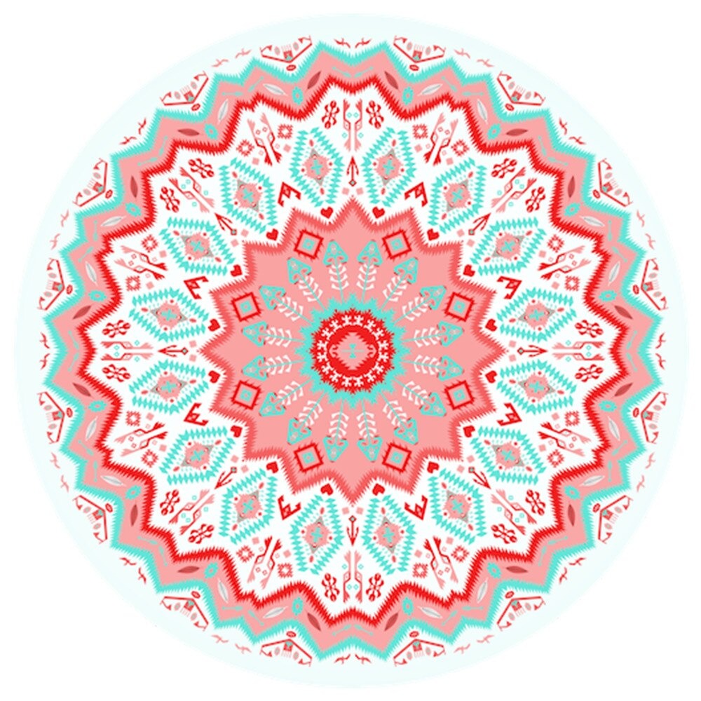 PopSockets® pentru telefon, tabletă, model Red Aztec Mandala