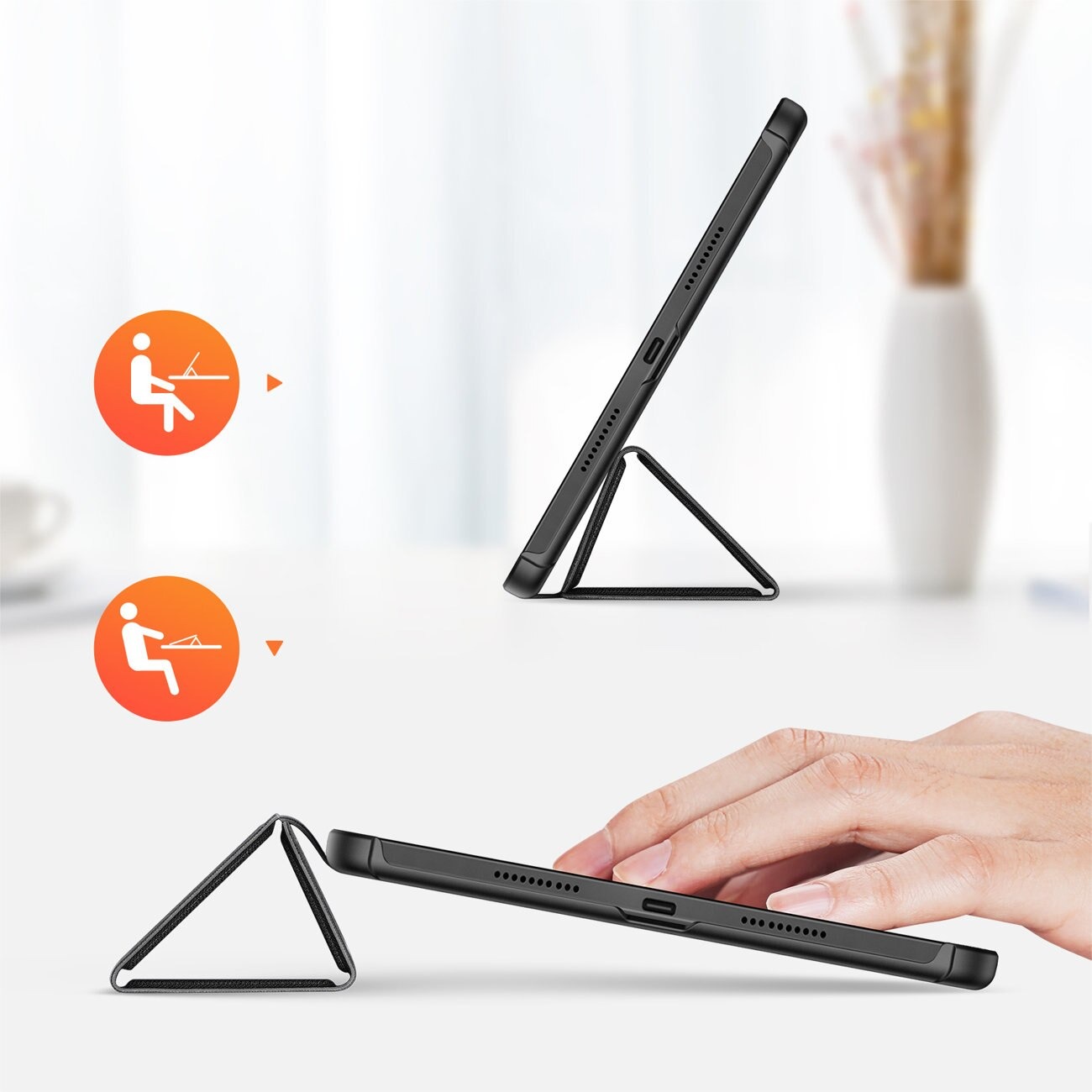 Husă flip cover Dux Ducis pentru Huawei MatePad Pro 11 inch 2022, neagră