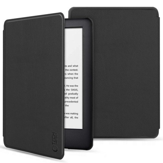 Husă flip cover Tech-Protect pentru Amazon Kindle 11 2022 / 12 2024, neagră
