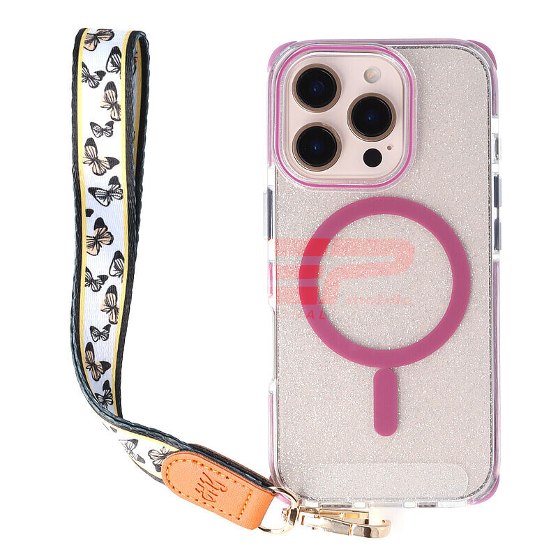 Accesoriu tip bratara textil cu carabina Butterfly