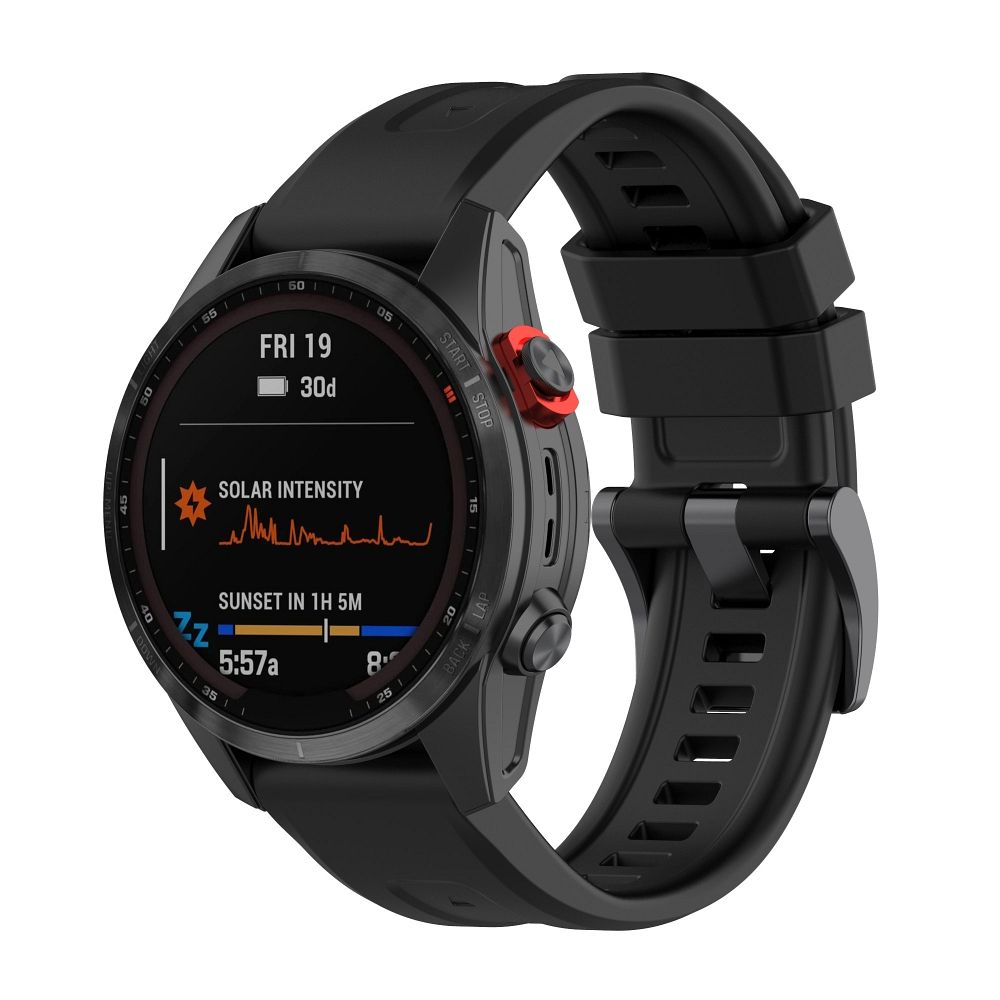 Curea din silicon pentru Garmin FENIX 3 / 3HR / 5X / 6X / 6X Pro / 7X / 7X Pro negru