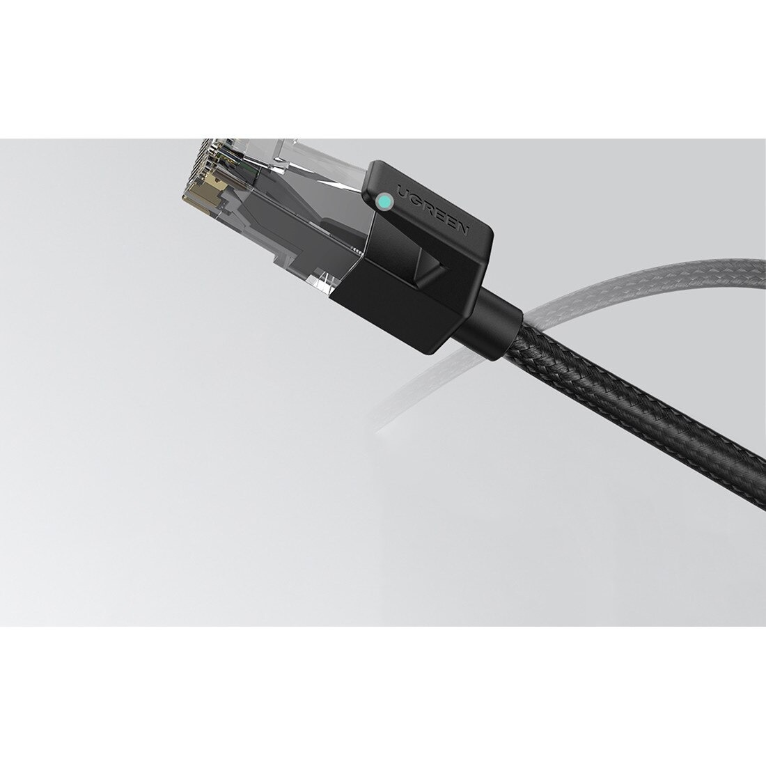 Cablu de retea, UTP Cat 6, Ugreen, 2 x RJ45 Ethernet, 1 m, Negru