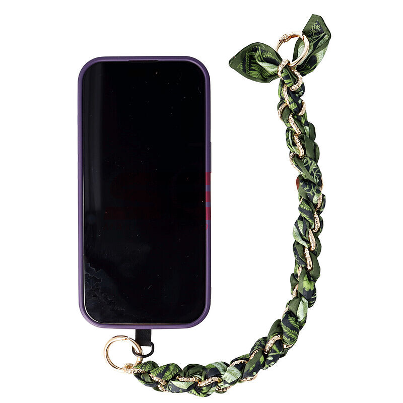 Accesoriu tip bratara cu lantisor pentru husa telefon mobil Design 09