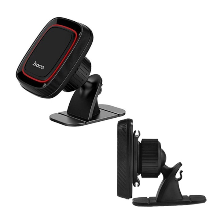 Suport auto joco. rotativ 360°, magnetic, negru