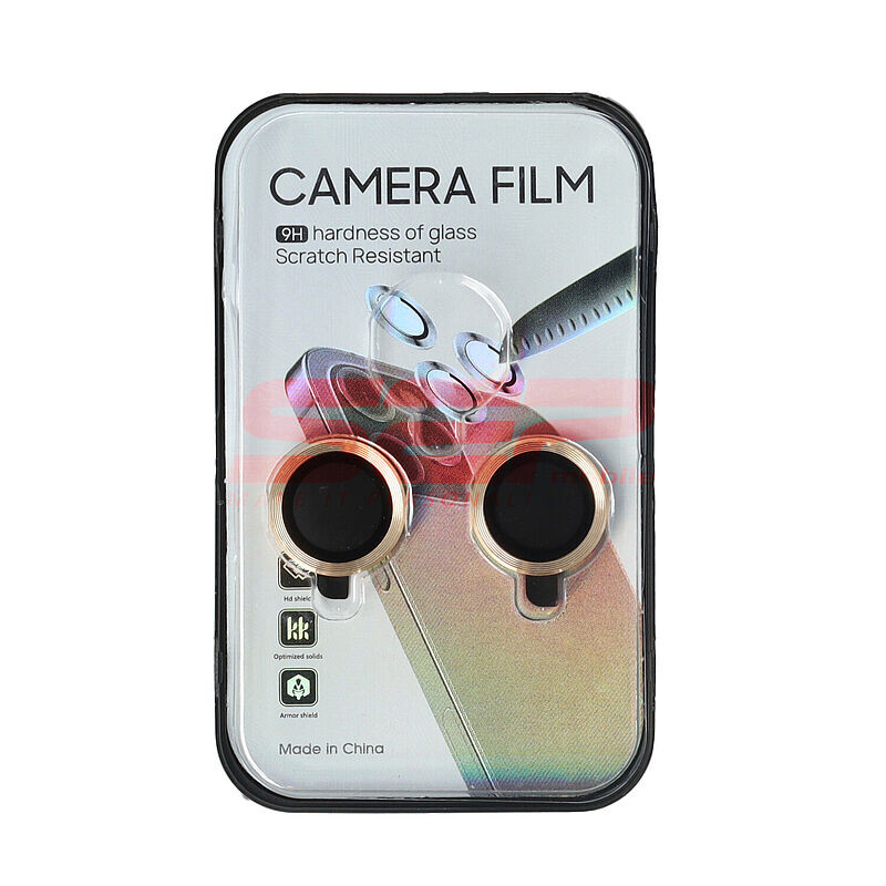 Protectie sticla Metal camera foto Apple iPhone 16 Gold
