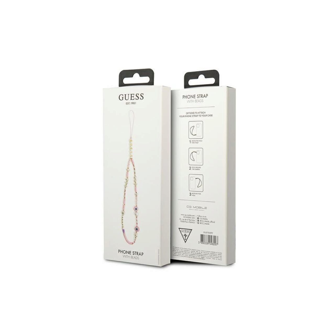Snur / Pandantiv Guess telefon Beads Shell Roz
