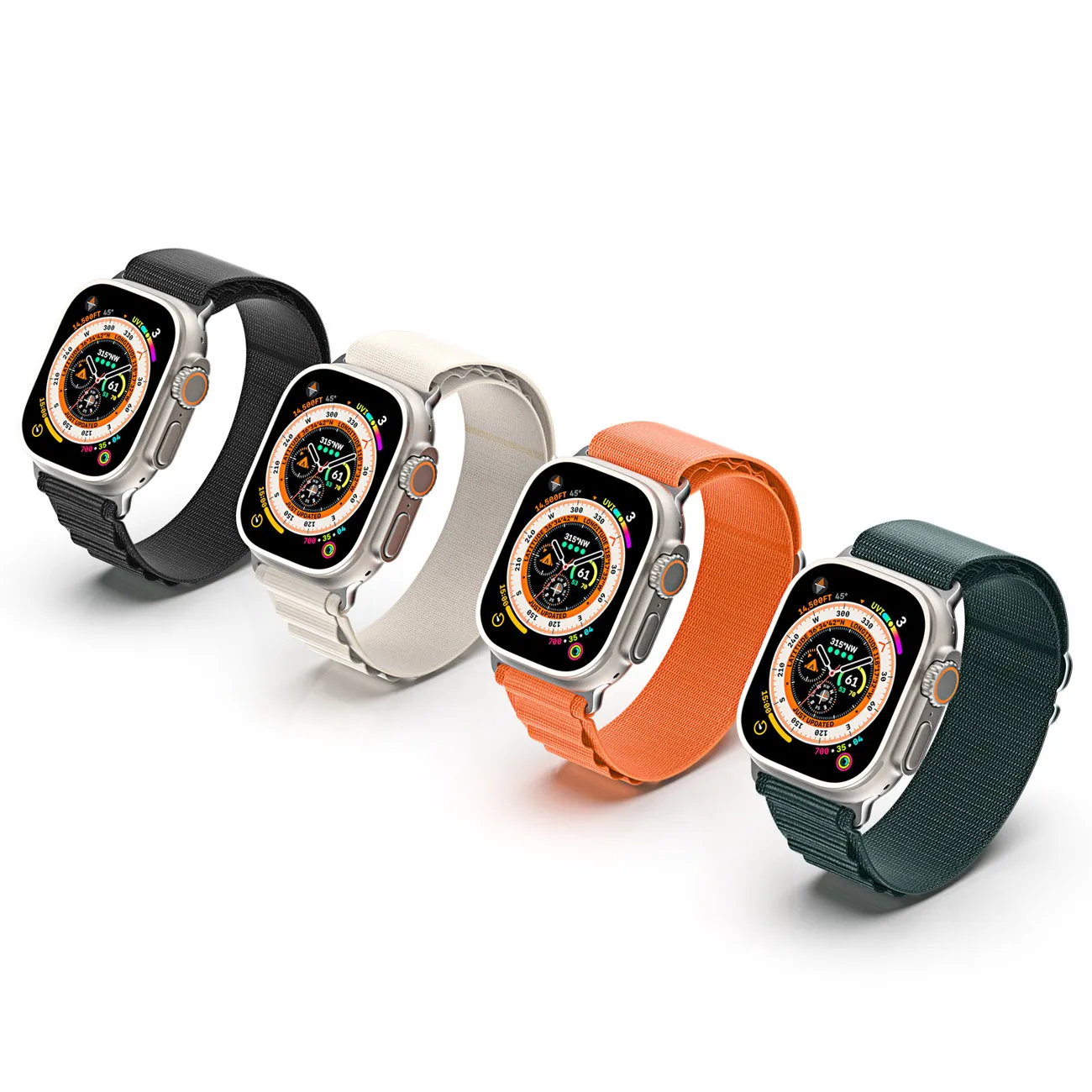 Curea Dux Ducis pentru Apple Watch 42 / 44 / 45 / 49 mm, albă