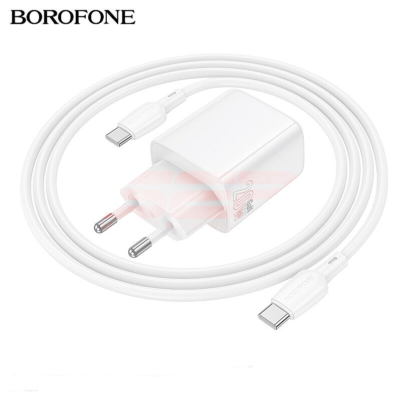 Incarcator retea Fast Charge Type-C - Type-C 20W BOROFONE BN26