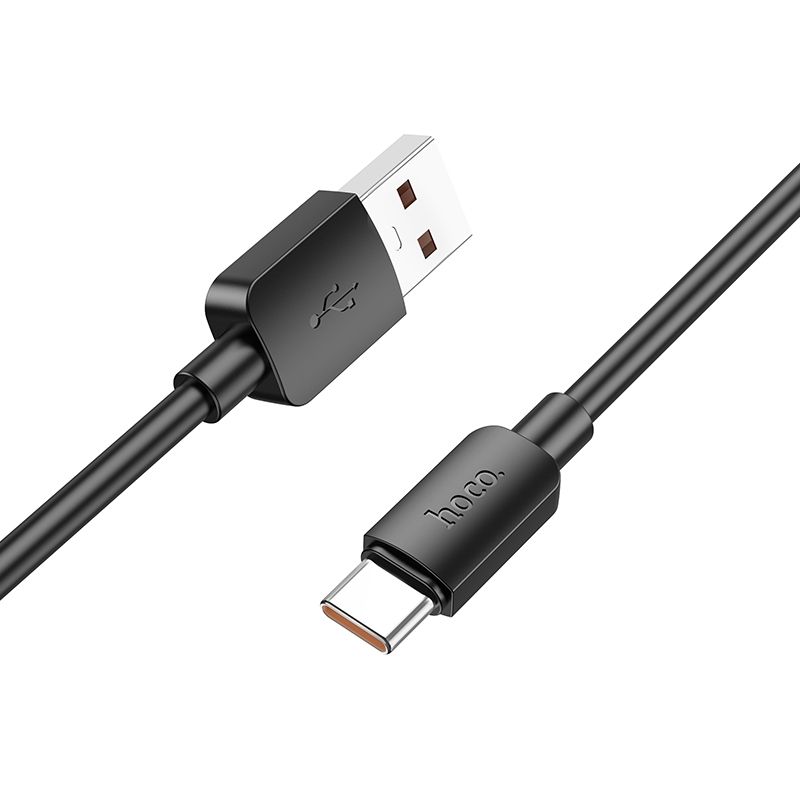 Cablu date și încărcare USB-A la USB-C, PD 6A, 100W, 1m, Hoco X96, negru