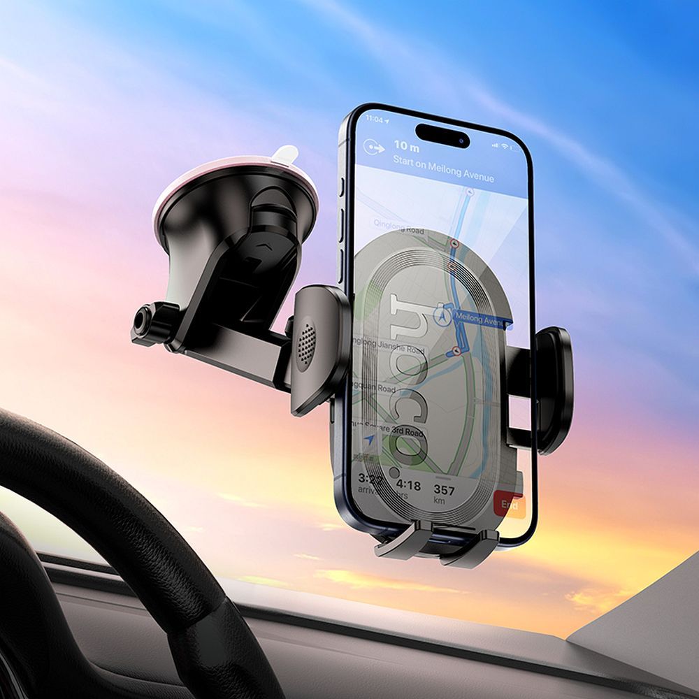 Suport telefon auto pentru bord Hoco H54, negru