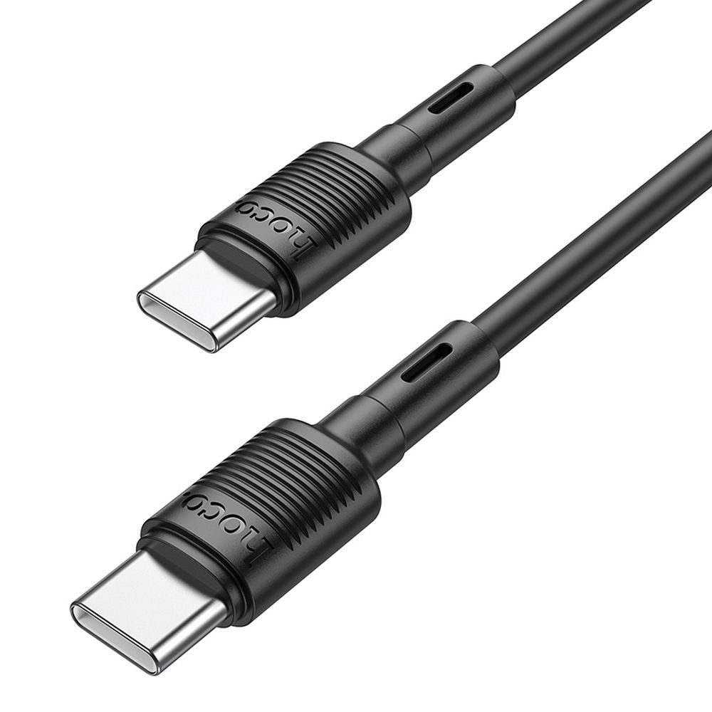 Cablu date și încărcare USB-C la USB-C, 60W, 1m, Hoco X83, negru