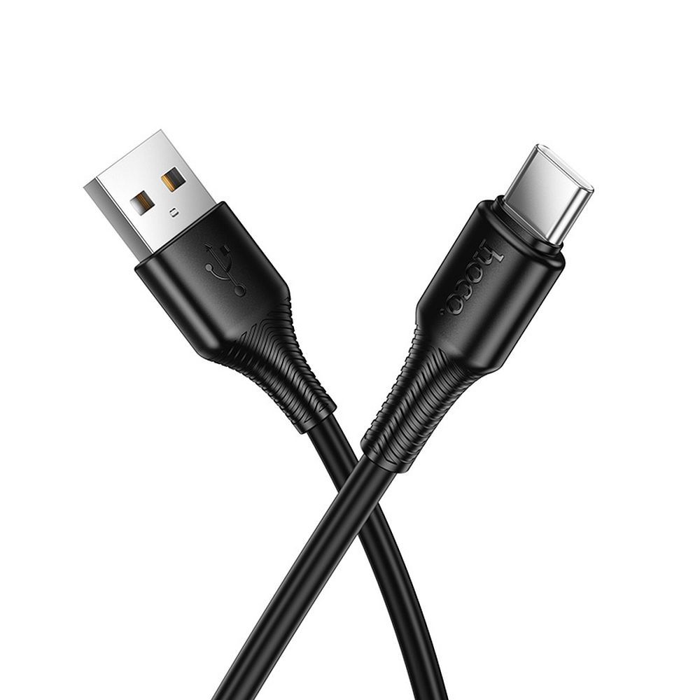 Cablu date și încărcare USB-A la USB-C, 3A, 1m, Hoco X120 ,negru