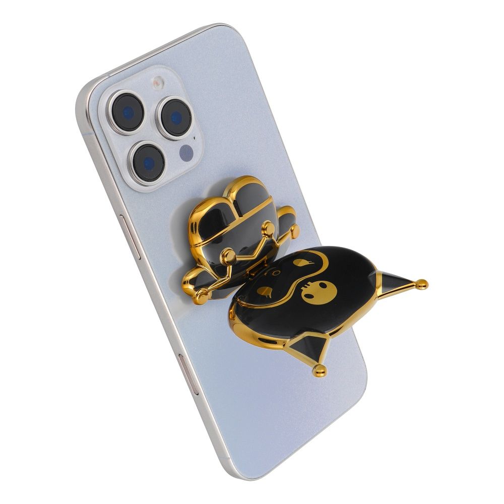 Suport telefon cu autoadeziv DOLL, negru
