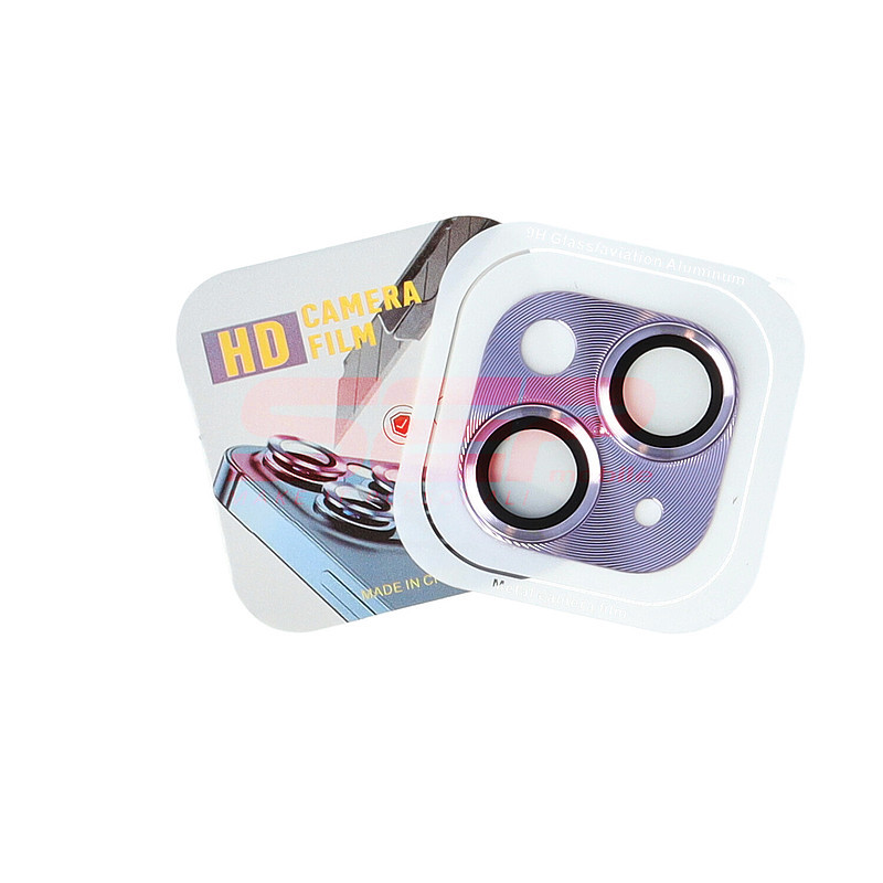 Protectie sticla Metal Full Cover camera foto Apple iPhone 14 Purple