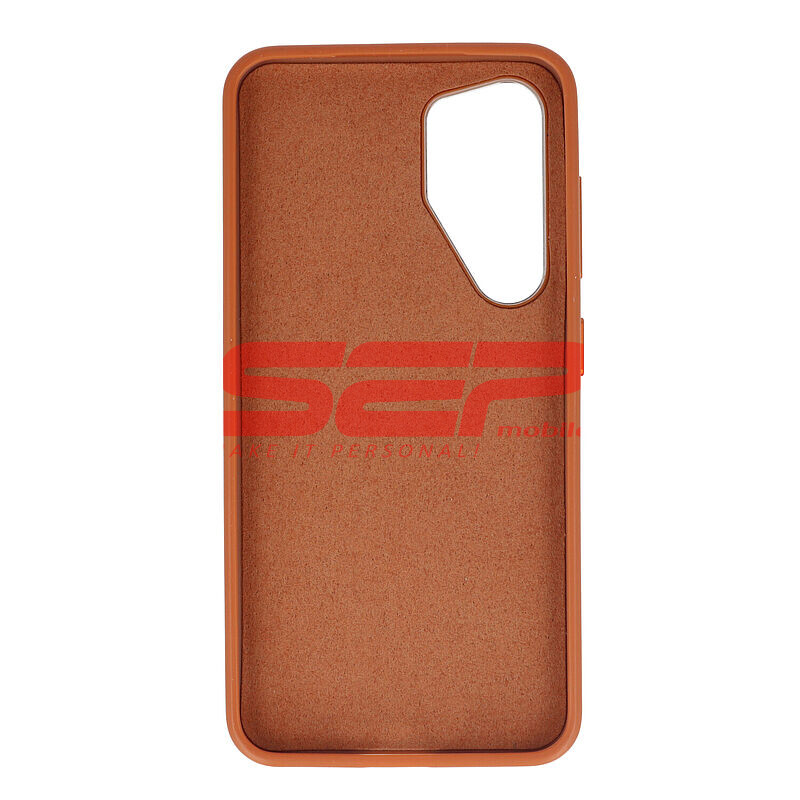Toc TPU Vegan Leather Samsung Galaxy S24 Plus Brown