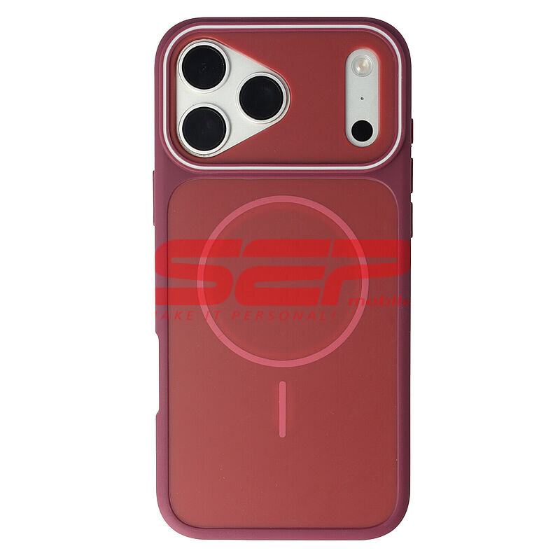 Toc TPU+PC MagSafe Dual Layer Apple iPhone 18 Pro Max Dark Cherry