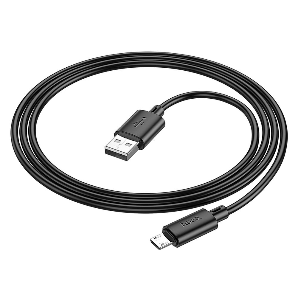 Cablu date hoco. USB-A la Micro USB, 2.4A, 1m, X88, negru