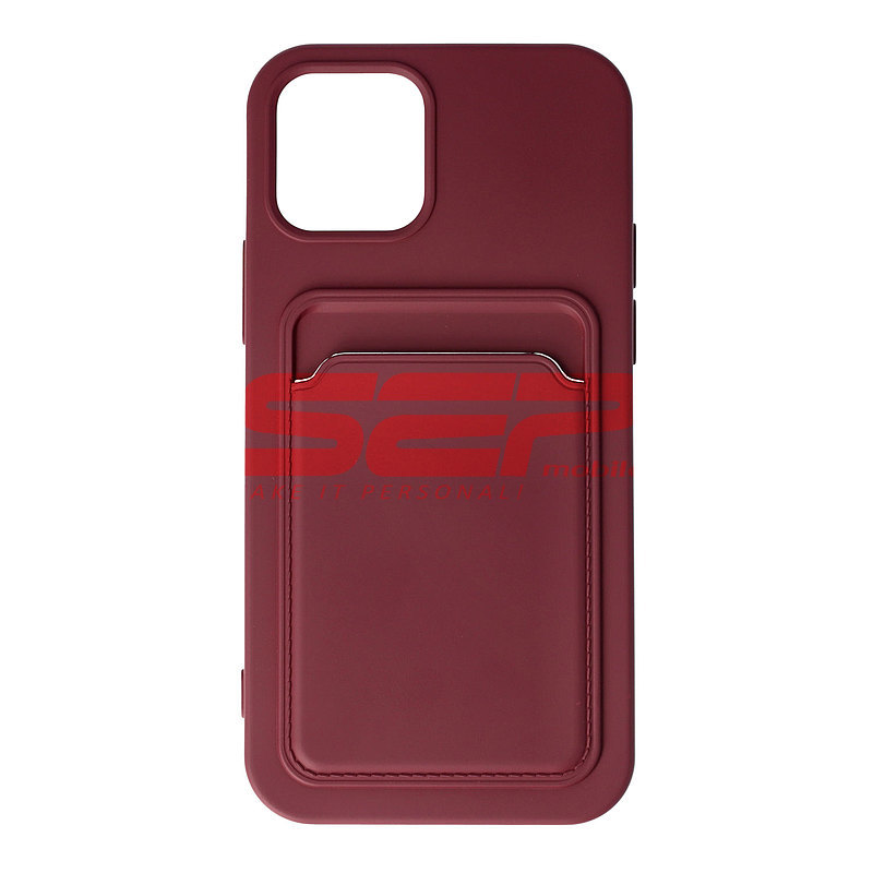 Toc TPU Card Holder Apple iPhone 12 Pro Burgundy