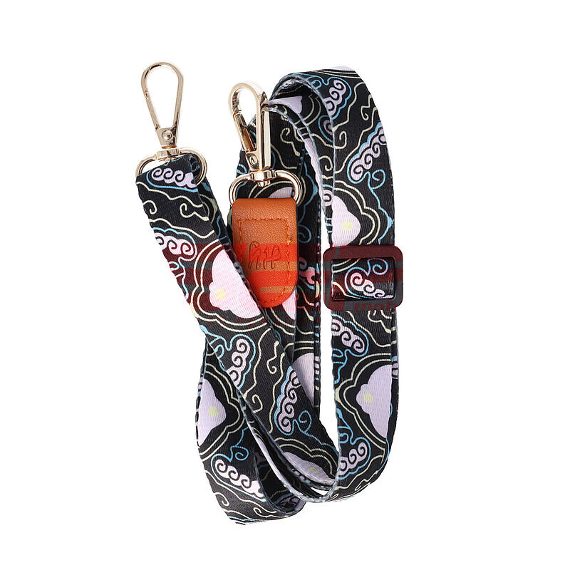 Snur textil dublu telefon mobil cu carabine Ocean Flow