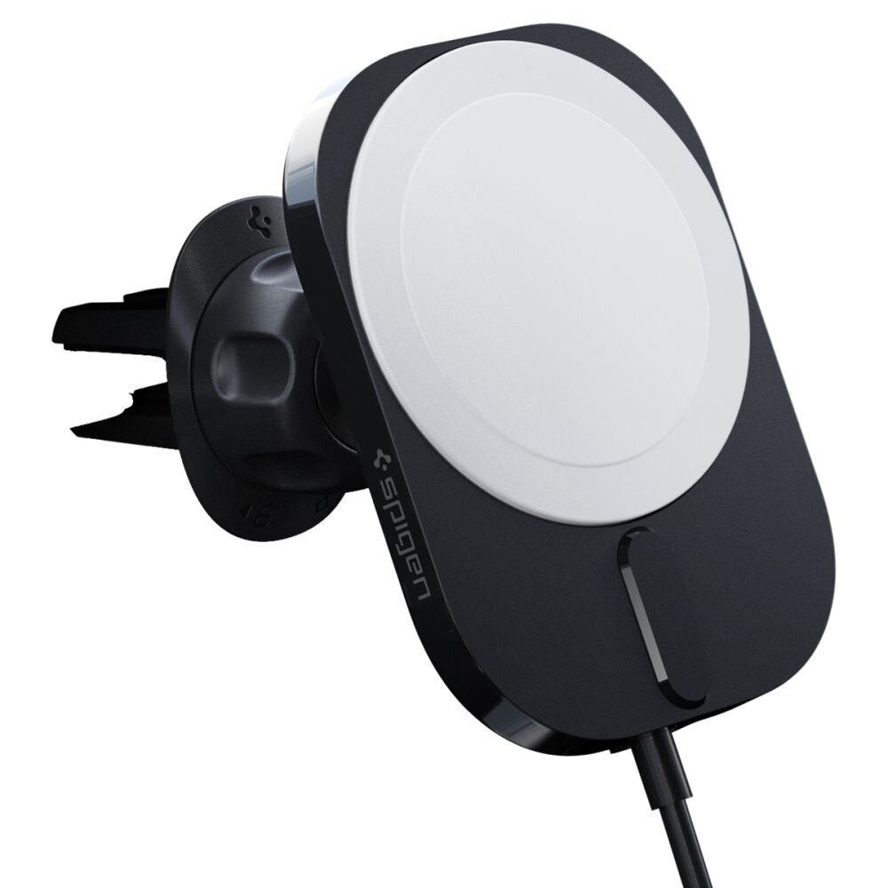 Suport auto Spigen OneTap Pro 3 Magnetic ITM12W, compatibil MagSafe, Încărcare Wireless 15W, Air Vent Mount, negru