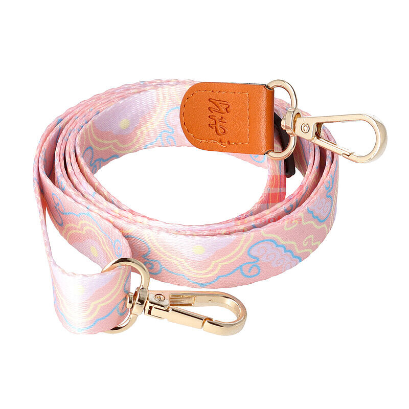 Snur textil dublu telefon mobil cu carabine Pastel Clouds