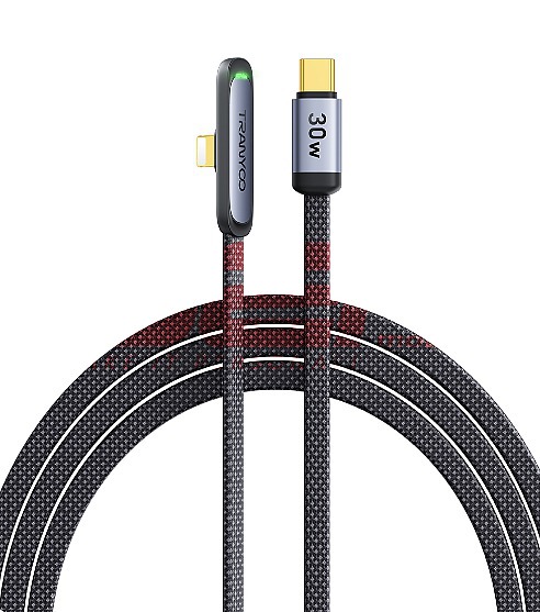 Cablu date 90 Angle Type-C - Lightning 30W Tranyoo CL-3