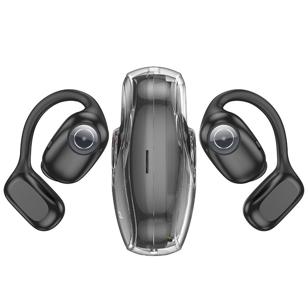 Căști wireless TWS hoco. EA3 over-ear pentru antrenament, sală, alergare, negru