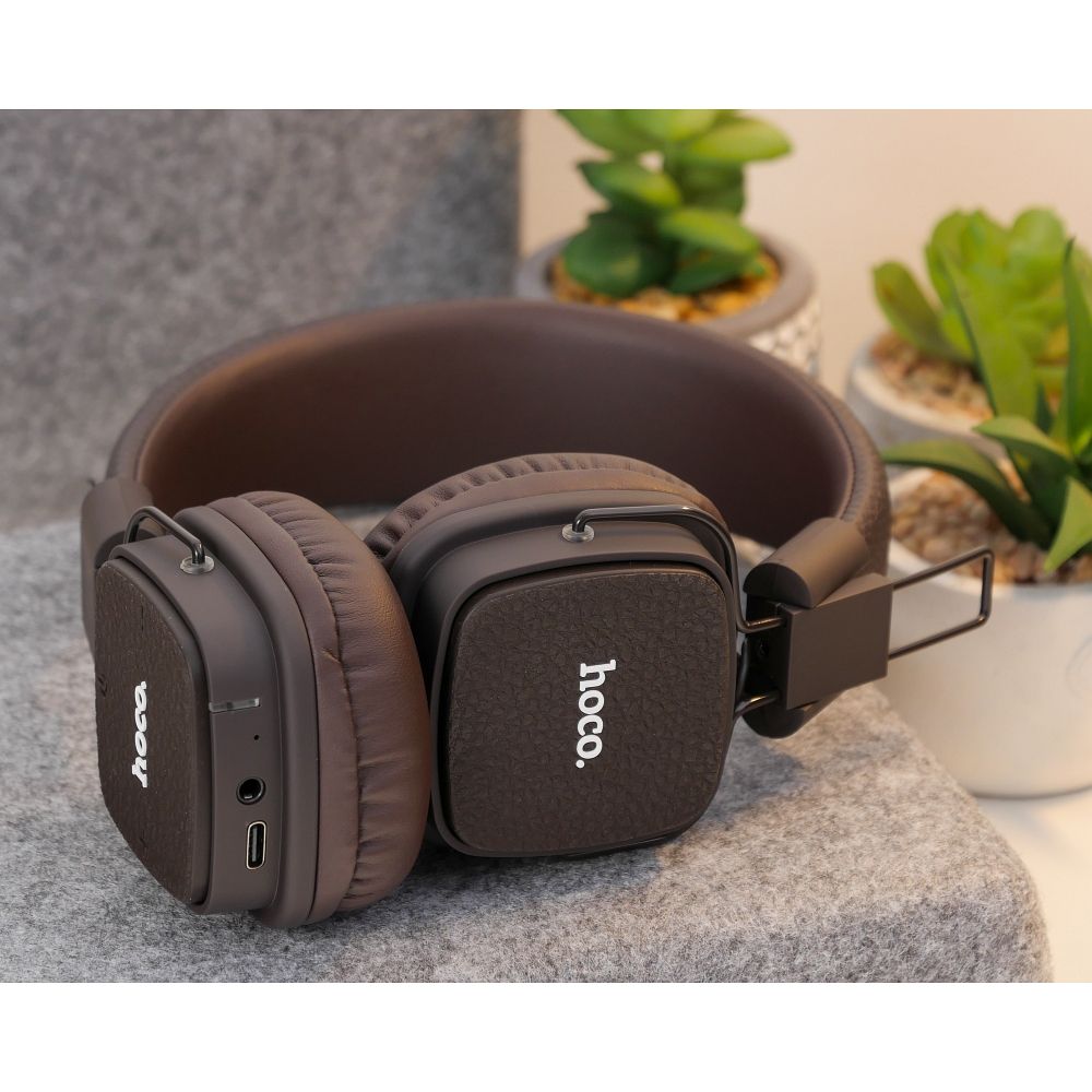 Căști wireless Hoco W56, maro