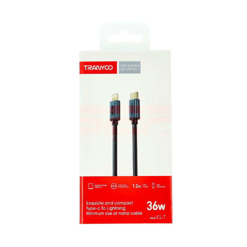 Cablu date Type-C - Lightning 36W Fast Charge TRANYOO CL-7