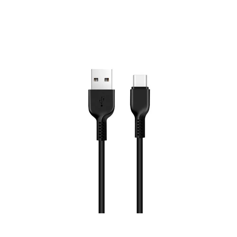 Cablu date și încărcare USB-A la USB-C, 2.4A, 2m, hoco. X20, negru
