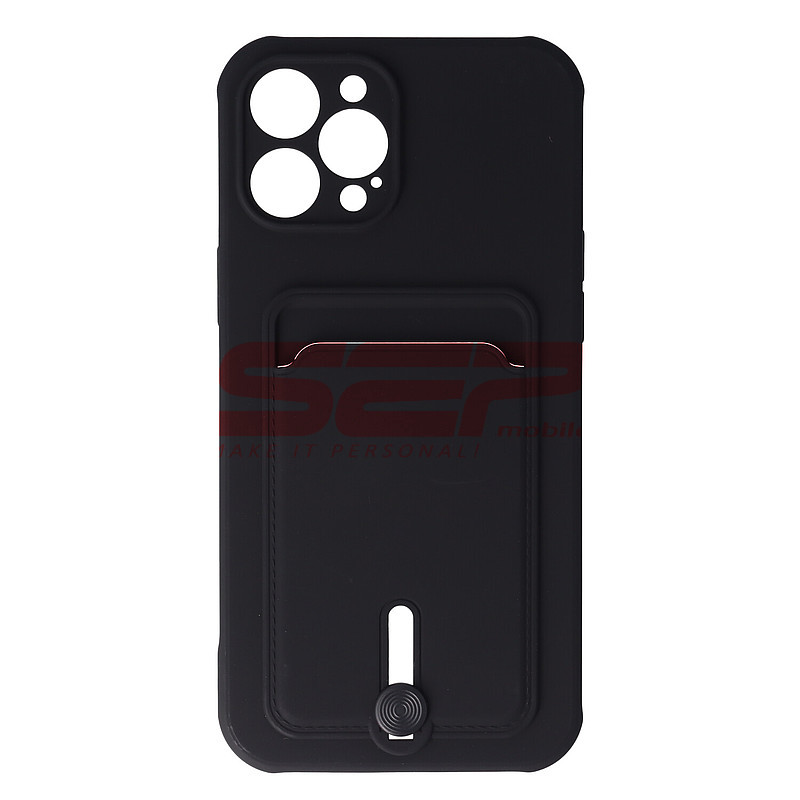 Toc TPU Card Holder Apple iPhone 12 Pro Max Black