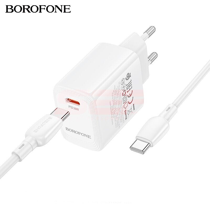 Incarcator retea Fast Charge Type-C - Type-C 20W BOROFONE BN26