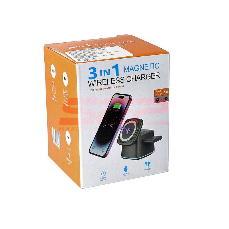Incarcator retea wireless 3 in 1 15W H48