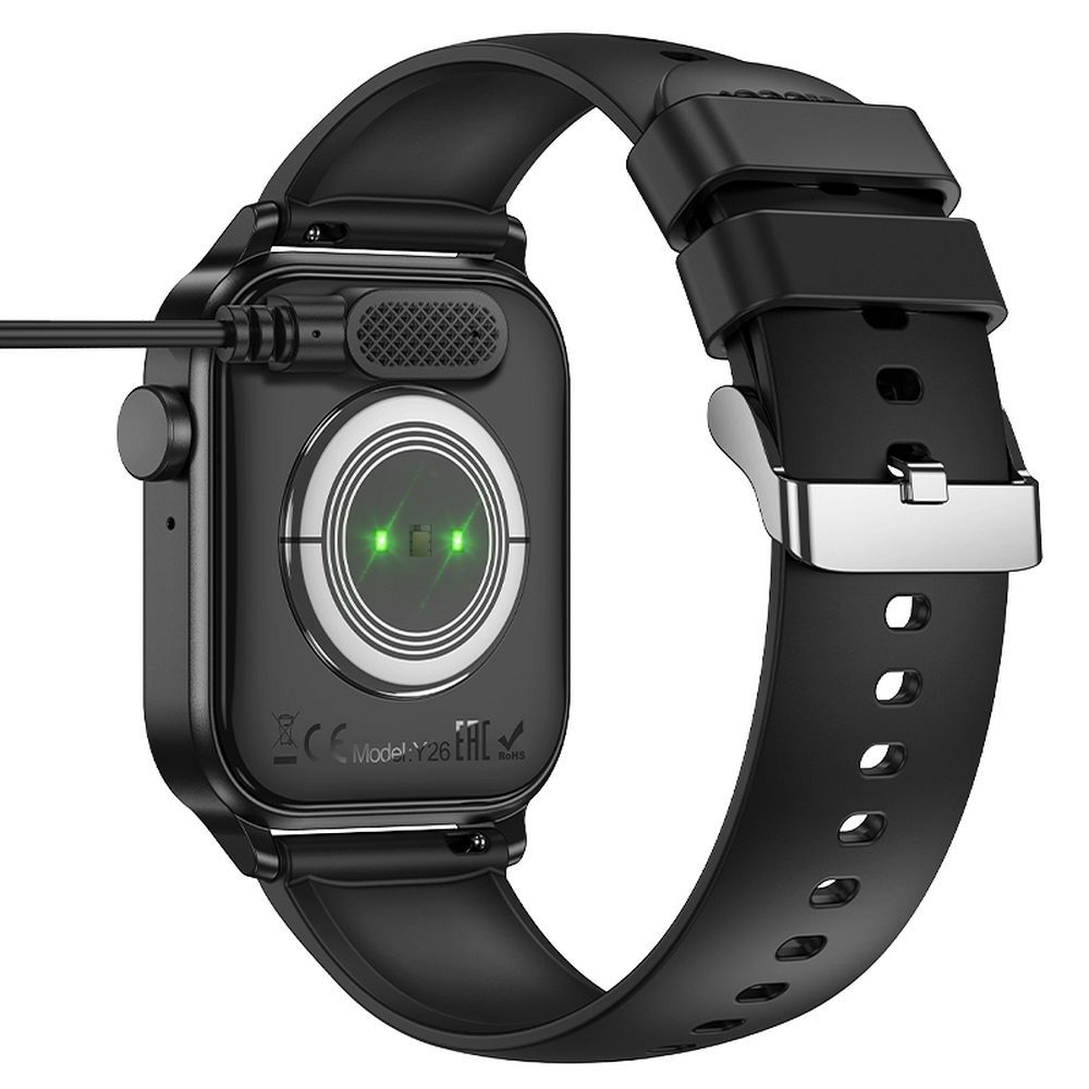 Încărcător cu cablu pentru smartwatch HOCO Y26 / Y27, 0.6m, negru