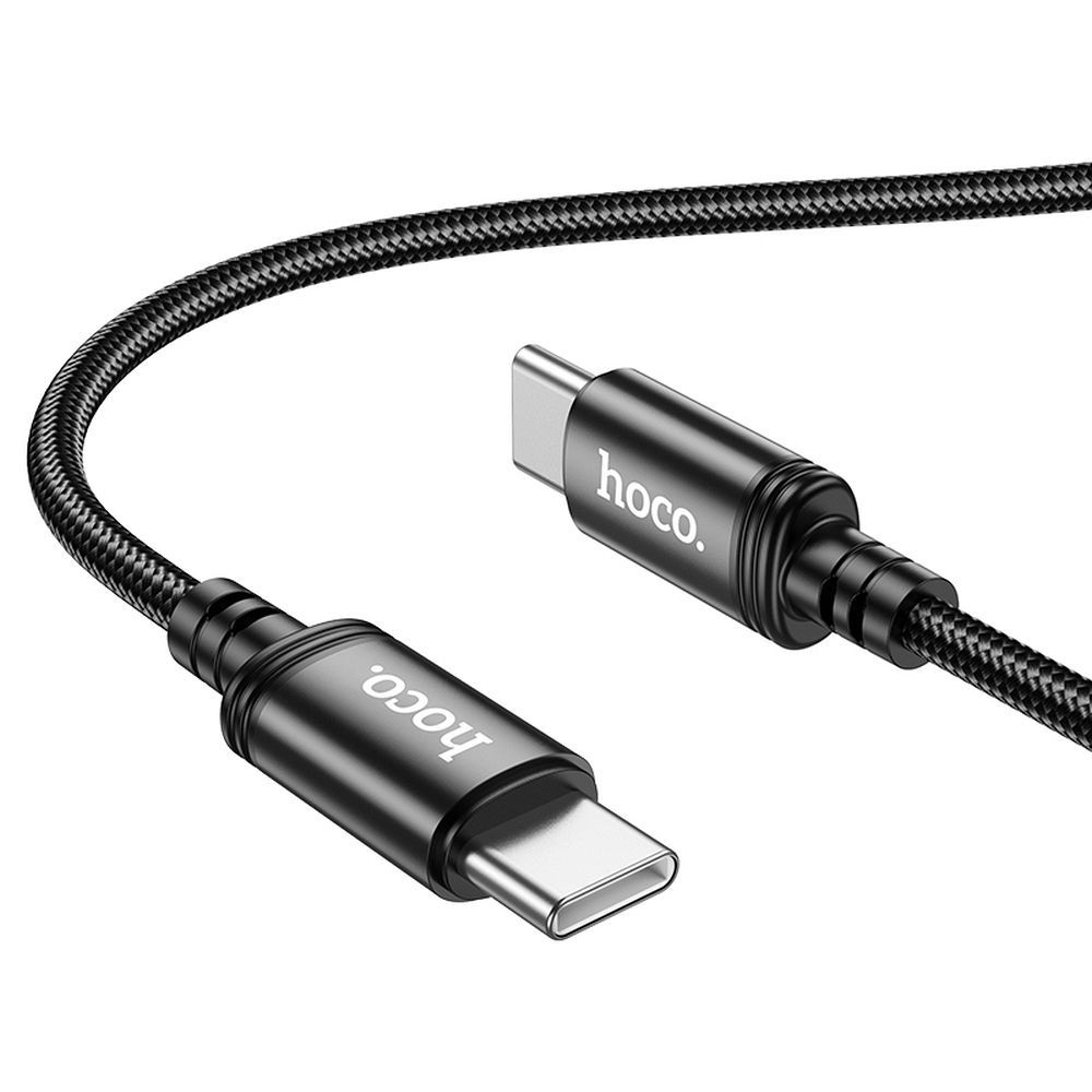 Cablu date și încărcare USB-C la USB-C, 3A, 60W, 2m,Hoco X89, negru