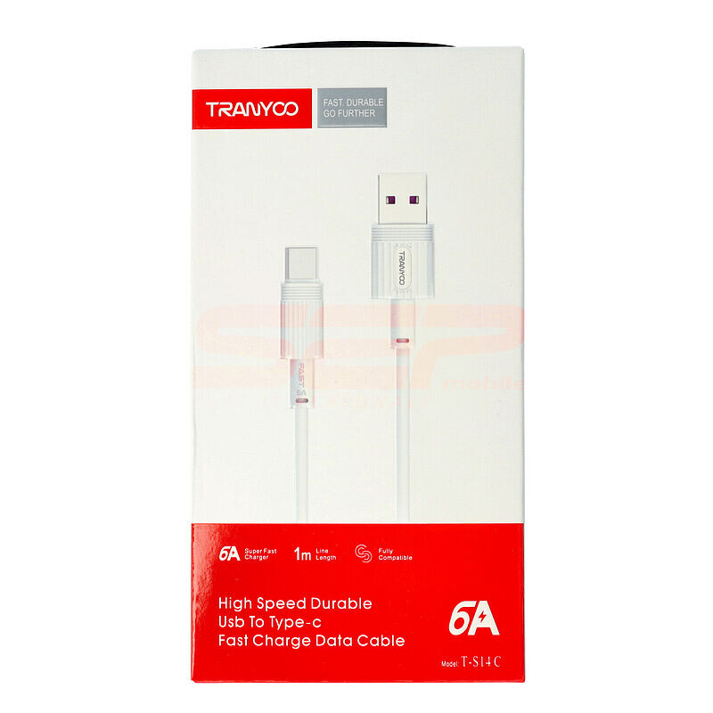 Cablu date USB - Type-C Fast Charge 6A TRANYOO T-S14 C