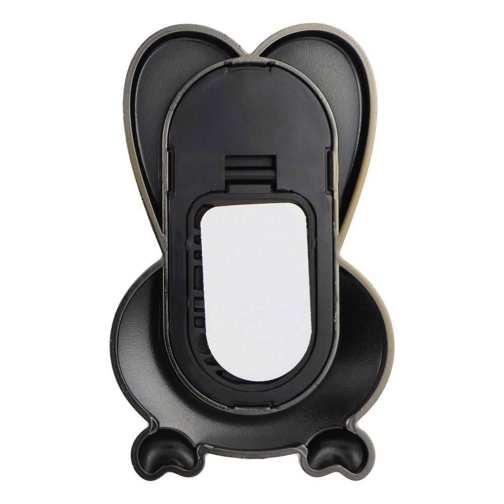 Suport telefon cu autoadeziv RABBIT, negru
