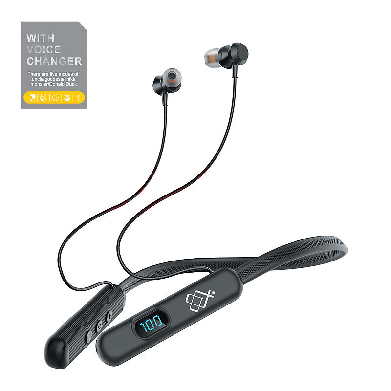 Casti audio stereo Wireless cu voice changer Bodhi BDI-108 BLACK