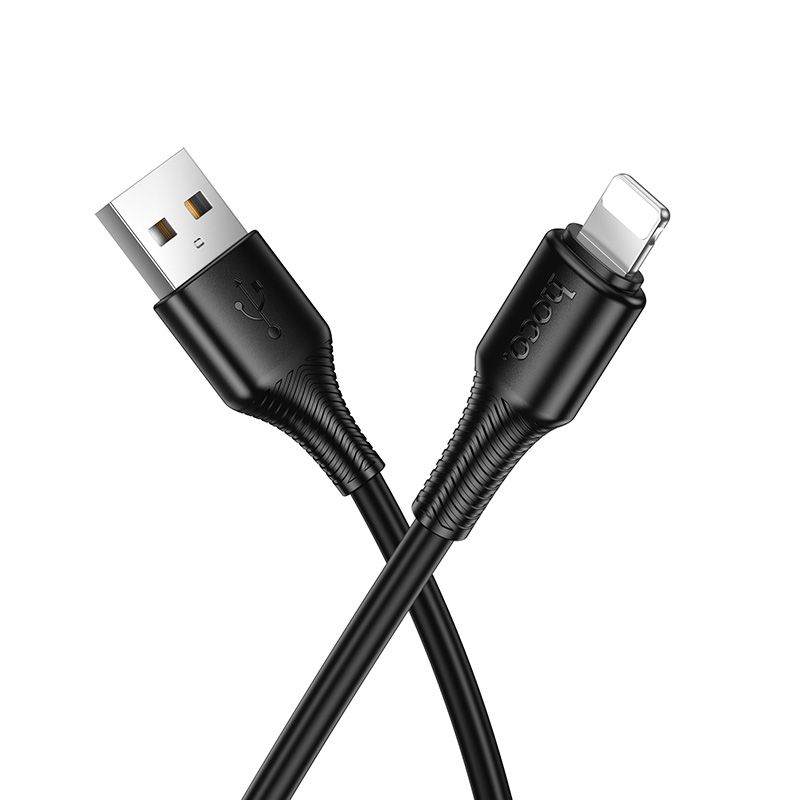 Cablu date și încărcare USB-A la Lightning, 2.4A, 1 m, Hoco X120, negru