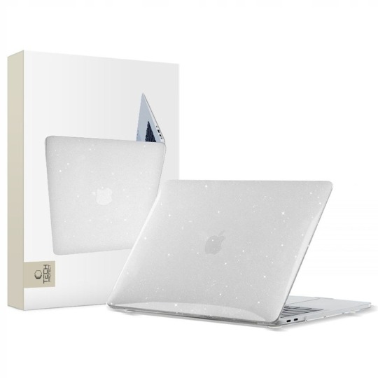 Carcasă laptop Tech-protect pentru Macbook Air, 13 Inch (2018/2020), transparent glitter
