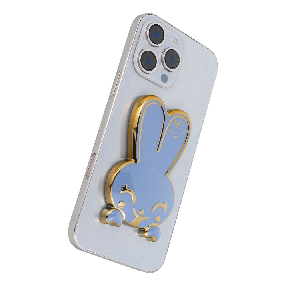 Suport telefon cu autoadeziv RABBIT, albastru