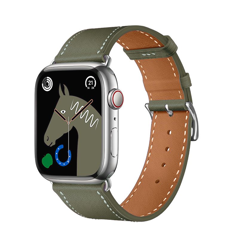 Curea hoco. pentru Apple Watch 38 / 40 / 41 mm, piele ecologică, gri