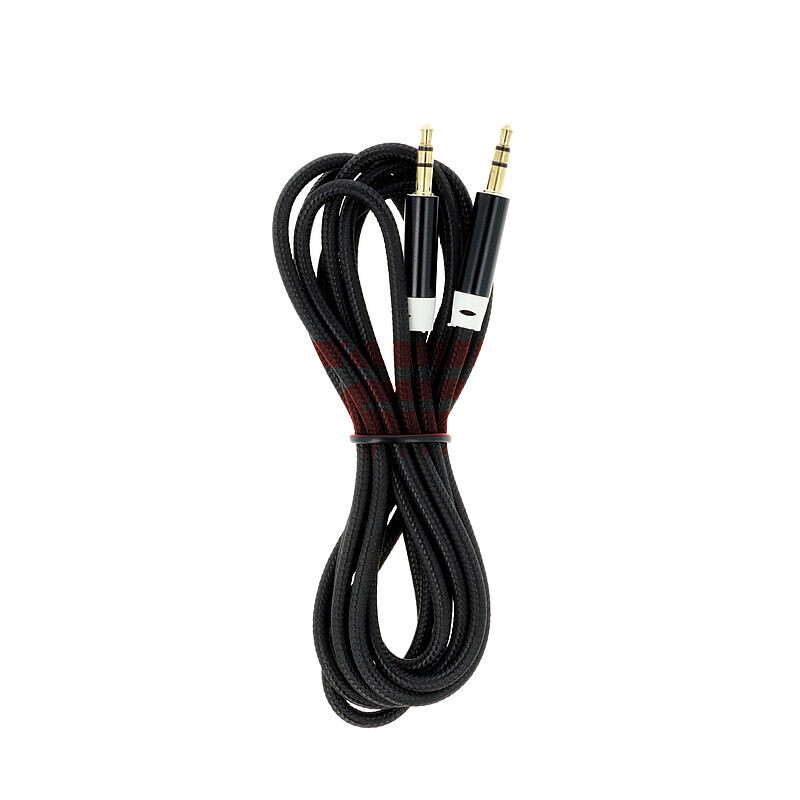 Adaptor prelungitor textil jack 3,5mm - 3,5mm 2 metri