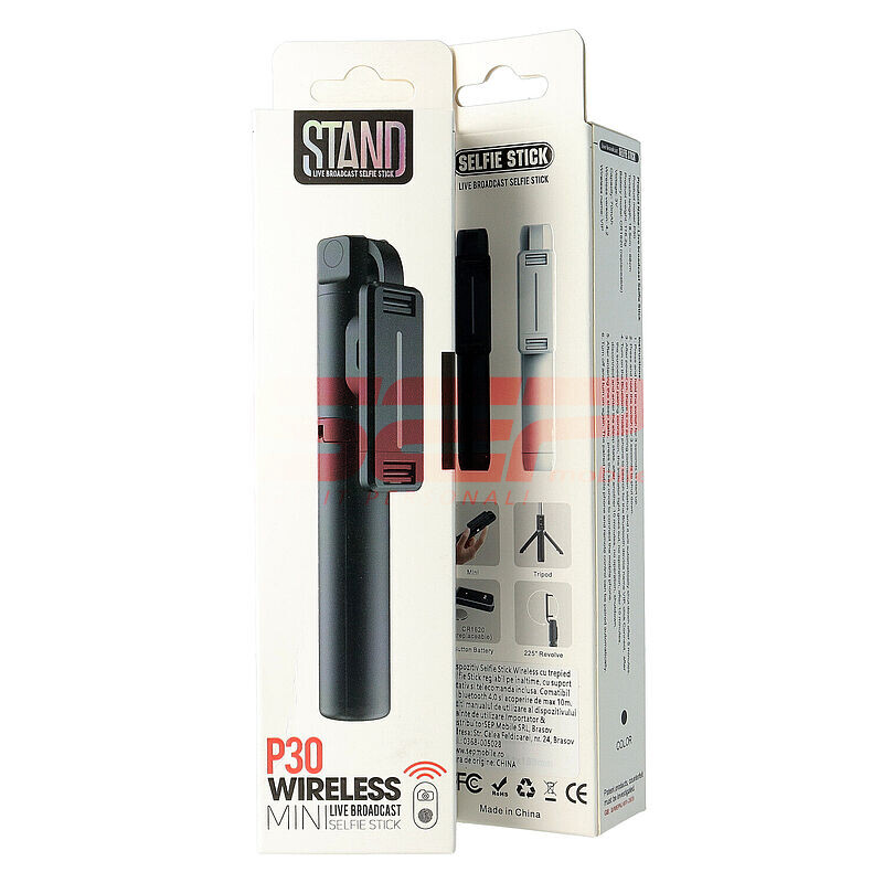Selfie Stick trepied Bluetooth cu telecomanda P30