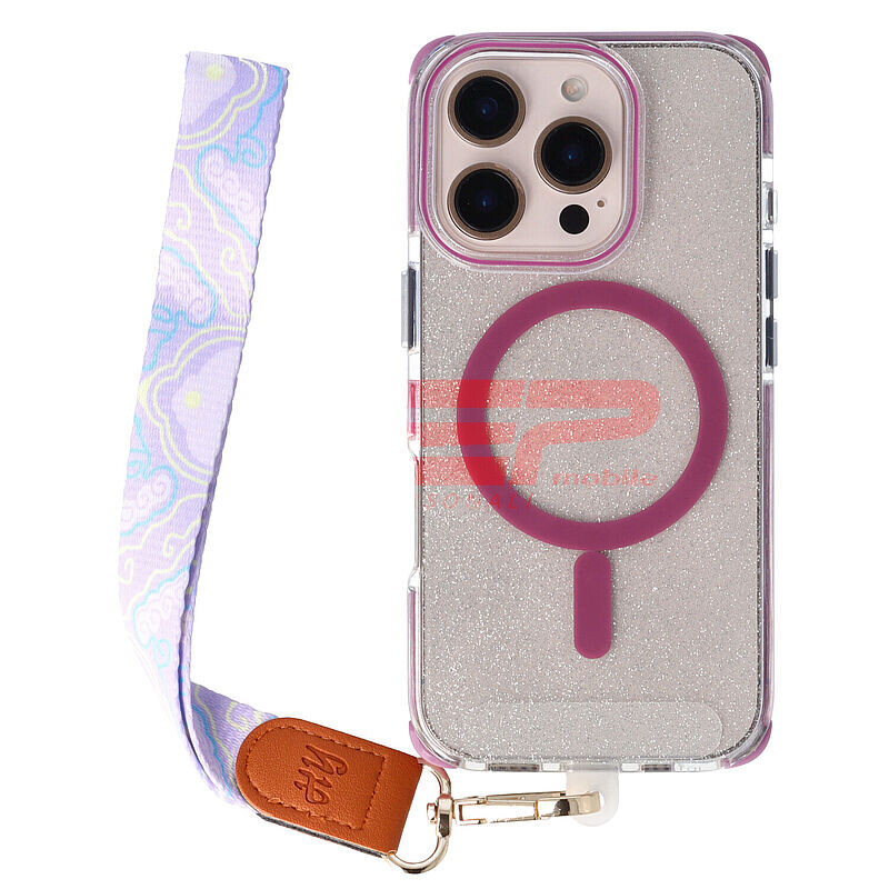 Accesoriu tip bratara textil cu carabina Wave Lines