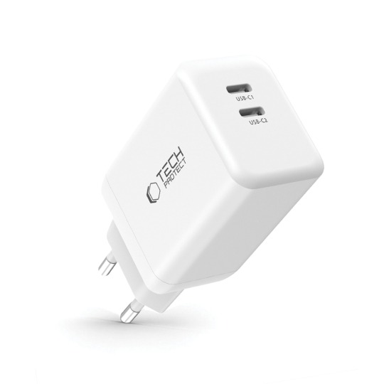 Incarcator retea Tech-Protect, 45w, alb